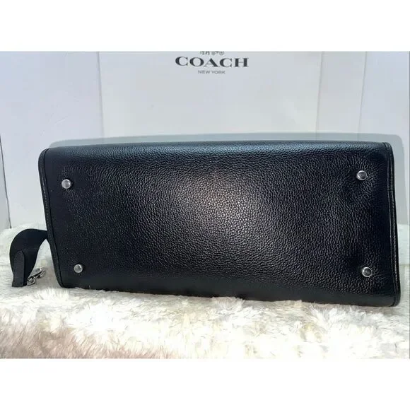 🔥🎁NEW! Coach DEMPSEY Tote 40 Handbag Signature Jacquard Black C1548 Msrp:$498. - Picture 4 of 7